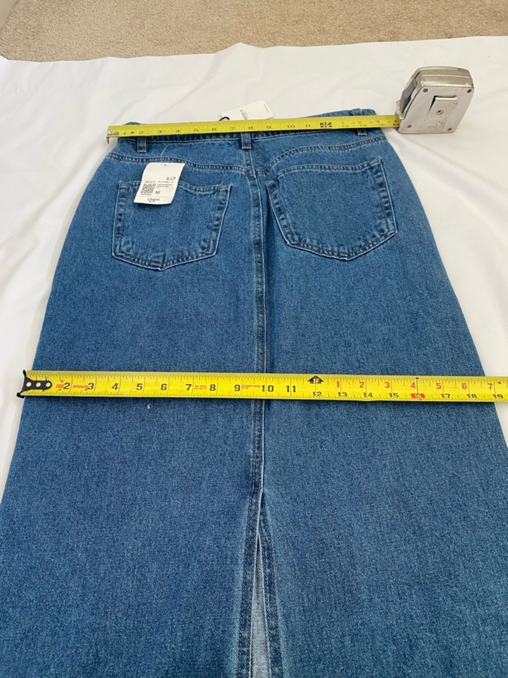 Long Denim Skirt by Forever 21., in Classic Blue. Size Medium. NWT - Picture 4 of 12